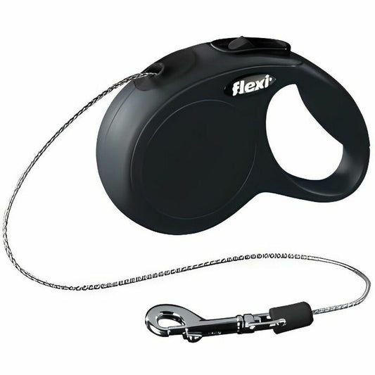 Dog Lead Flexi New Classic 8 m Black Size M-0